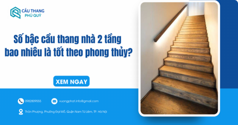 Mô hình minh họa các kích thước chuẩn của cầu thang chữ U 21 bậc theo phong thủy, đảm bảo công năng và sự an toàn
